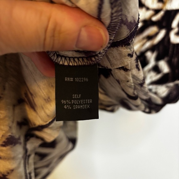 Connected Apparel Purple and Cream Sheath Dress - Picture 9 of 12